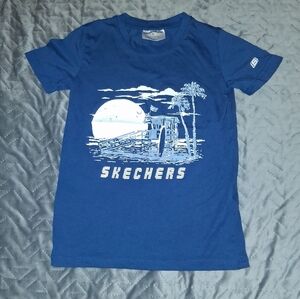 Skechers Blue Graphic T-Shirt